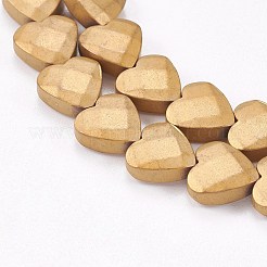 Electroplate Non-magnetic Synthetic Hematite Beads Strands&nbsp;G-P367-I-06