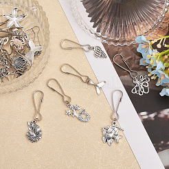 Ocean Theme Tibetan Style Alloy Pendant Decoration&nbsp;HJEW-FH0001-36