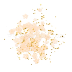 Flower Plastic Cabochons Nail&nbsp;MRMJ-I001-03G