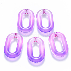 Two Tone Transparent Acrylic Linking Rings&nbsp;OACR-S036-006A-N06