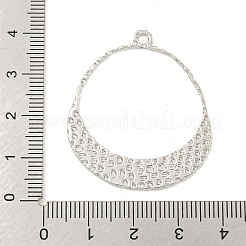 変色しない304ステンレススチールペンダント  リングチャーム  ステンレス鋼色  38.5x33x1mm  穴：2mm&nbsp;STAS-A099-01P