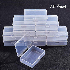 プラスチックビーズ収納ケース  長方形  透明  9.5x6.5x3.2cm&nbsp;CON-WH0068-45