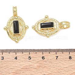 Rack Plating Brass Pave Cubic Zirconia Pendants&nbsp;CU-CBA01AA-04G