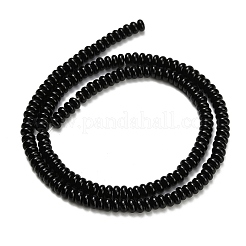 Natural Black Onyx Beads Strands&nbsp;G-L635-A01-4x2mm-01