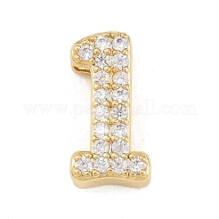 Brass Micro Pave Cubic Zirconia Pendants&nbsp;KK-B167-22G
