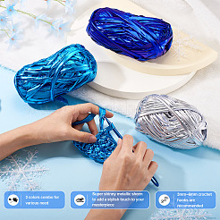 3Pcs 3 Colors Sparkle Polyester Ribbon&nbsp;OCOR-MB0001-01G