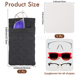 1Pc PU Imitation Leather Eyeglass Cases&nbsp;AJEW-CN0007-66B