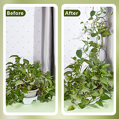 ガーデンツール  プラスチックプラントベンダーを含む  鉄の植物の支柱  プラスチック粘着フックハンガー  プラスチックケーブルタイ  六角  125x3mm&nbsp;DIY-OC0013-09A