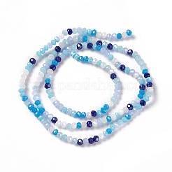 Electroplate Glass Beads Strands&nbsp;EGLA-S192-001A-B09