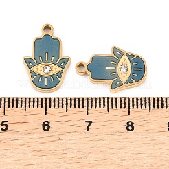 304 Stainless Steel Enamel Pendants&nbsp;STAS-Z190-06G-01