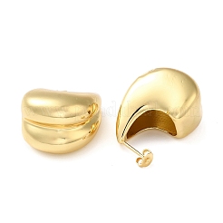 Rack Plating Brass Teardrop Stud Earrings for Women&nbsp;EJEW-Z019-27G