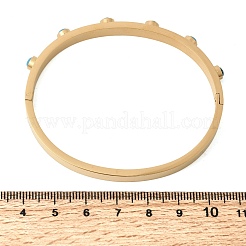 304 Stainless Steel Hinged Bangles&nbsp;BJEW-D408-23G