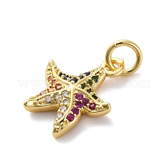 Brass Micro Pave Cubic Zirconia Pendants&nbsp;KK-S510-47G-04