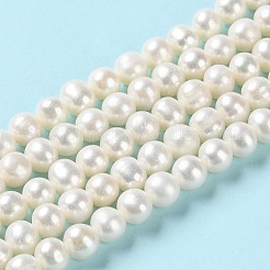 Natural Cultured Freshwater Pearl Beads Strands&nbsp;PEAR-E018-48