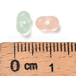 明るい透明なアクリルビーズ  ピーナッツ  暗闇で光る  きいろ  6.5~7x4x3~3.5mm  穴：1.4mm&nbsp;LACR-D009-01C