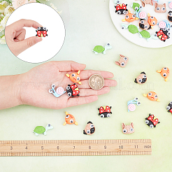 36Pcs 6 Style Opaque Resin Cabochons&nbsp;CRES-SC0002-28