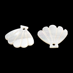 Natural White Shell Pendants&nbsp;SSHEL-K028-01
