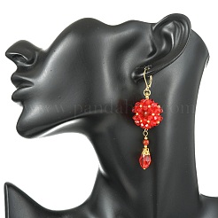 3 Pairs 3 Colors 304 Stainless Steel Leverback Dangle Earrings&nbsp;EJEW-MZ00734