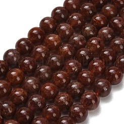 Natural Red Strawberry Quartz Beads Strands&nbsp;G-F833-R01-8mm-01