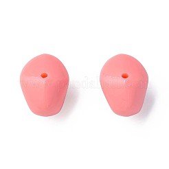 不透明なアクリルビーズ  ナゲット  ライトコーラル  12.5x18x13mm  穴：1.6mm  約360個/500g&nbsp;MACR-S373-146-A08