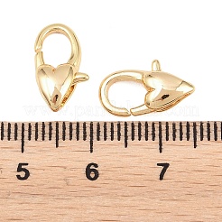 真鍮カニカン  ハート  18KGP本金メッキ  14.5x8.5x4.5mm  穴：2.5x1.5mm&nbsp;KK-H287-08C-G