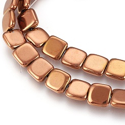 Electroplated Non-magnetic Synthetic Hematite Beads Strands&nbsp;G-P392-A07