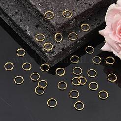 アイアンスプリットリング  ダブルループ丸カン  カドミウムフリー＆ニッケルフリー＆鉛フリー  リング  ゴールドカラー  10x1.4mm  内径約8.6mm  単線：0.7mm  約4160個/1000g&nbsp;JRD10MM-01G-01-NF