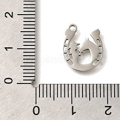 201 Stainless Steel Pendants&nbsp;STAS-R136-20P