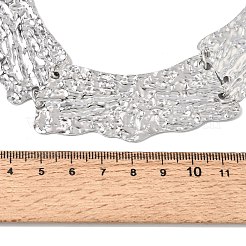 316L Surgical Stainless Steel Textured Link Chain Choker Necklaces&nbsp;SA-CBAB122-06P