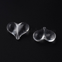 透明なアクリルビーズ  ハート  透明  17.5x22x10mm  穴：1.4mm&nbsp;X1-MACR-S373-70-B01