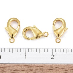 真鍮カニカン  オウムトリガークラスプ  カドミウムフリー＆ニッケルフリー＆鉛フリー  ゴールドカラー  10x5x3mm  穴：1mm&nbsp;KK-901-G-NF