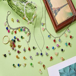 24Pcs 12 Colors Handmade Polymer Clay Rhinestone Pendants&nbsp;PALLOY-SW0026-01