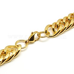 Fashionable 304 Stainless Steel Cuban Link Chain Necklaces&nbsp;STAS-A028-N063G