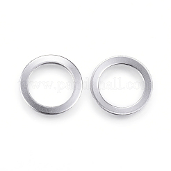 変色しにくい304ステンレススチール製リンクリング  ステンレス鋼色  15x1mm&nbsp;STAS-P108-07P
