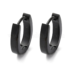 304 Stainless Steel Polishing Effect Hoop Earrings&nbsp;EJEW-M001-38P