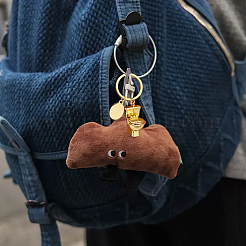 4個 2スタイル 亜鉛合金製 ミニトイレペンダントキーホルダー  車のキーハンドバッグペンダント装飾ギフトアクセサリー  プラチナ·ゴールデン  68~73mm  2個/スタイル&nbsp;KEYC-PH0002-13