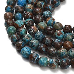 Natural Chrysocolla Beads Strands&nbsp;G-C289-B02-8mm