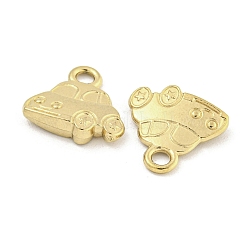 イオンプレーティング（IP）304ステンレススチールチャーム  車のチャーム  18KGP本金メッキ  12.5x13x3mm  穴：2mm&nbsp;STAS-I307-546G