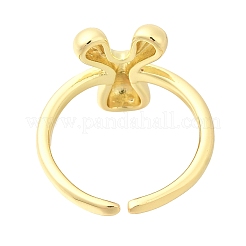 Rack Plating Brass Open Cuff Rings&nbsp;RJEW-S394-01G-Y