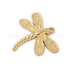 304 Stainless Steel Dragonfly Pendants&nbsp;STAS-S186-08C-G