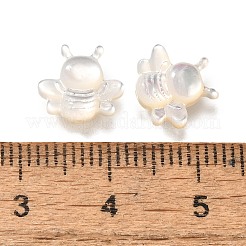 ナチュラルホワイトシェルビーズ  ミツバチ  乳白色  9x9.5x3mm  穴：0.8mm&nbsp;BSHE-Z008-06