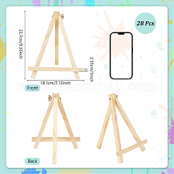 28Pcs Folding Wood Tabletop Easel&nbsp;AJEW-WH0709-313