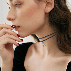 4Pcs Imitation Leather Double Layer Choker Necklaces&nbsp;NJEW-SC0001-68