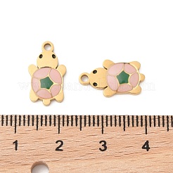 304 Stainless Steel Enamel Pendants&nbsp;STAS-S156-01G-09