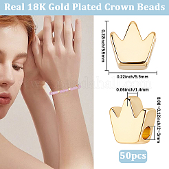 50Pcs Brass Beads&nbsp;KK-BBC0027-41B