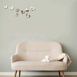 Acrylic Mirror Wall Stickers&nbsp;AJEW-GA0001-18