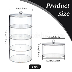 4-Layer Acrylic Belt Storage Box&nbsp;AJEW-WH0248-910