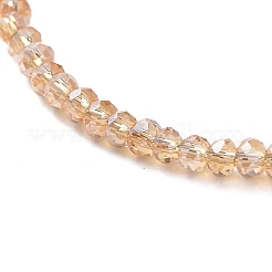 Electroplate Glass Beads Anklets&nbsp;AJEW-AN00279-05