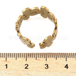 304 Stainless Steel Adjustable Open Cuff Rings for Women&nbsp;LS-RJEW-U060-03A-G