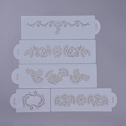 Eco-Friendly Plastic Templates Spray Cake Molds&nbsp;DIY-G020-13